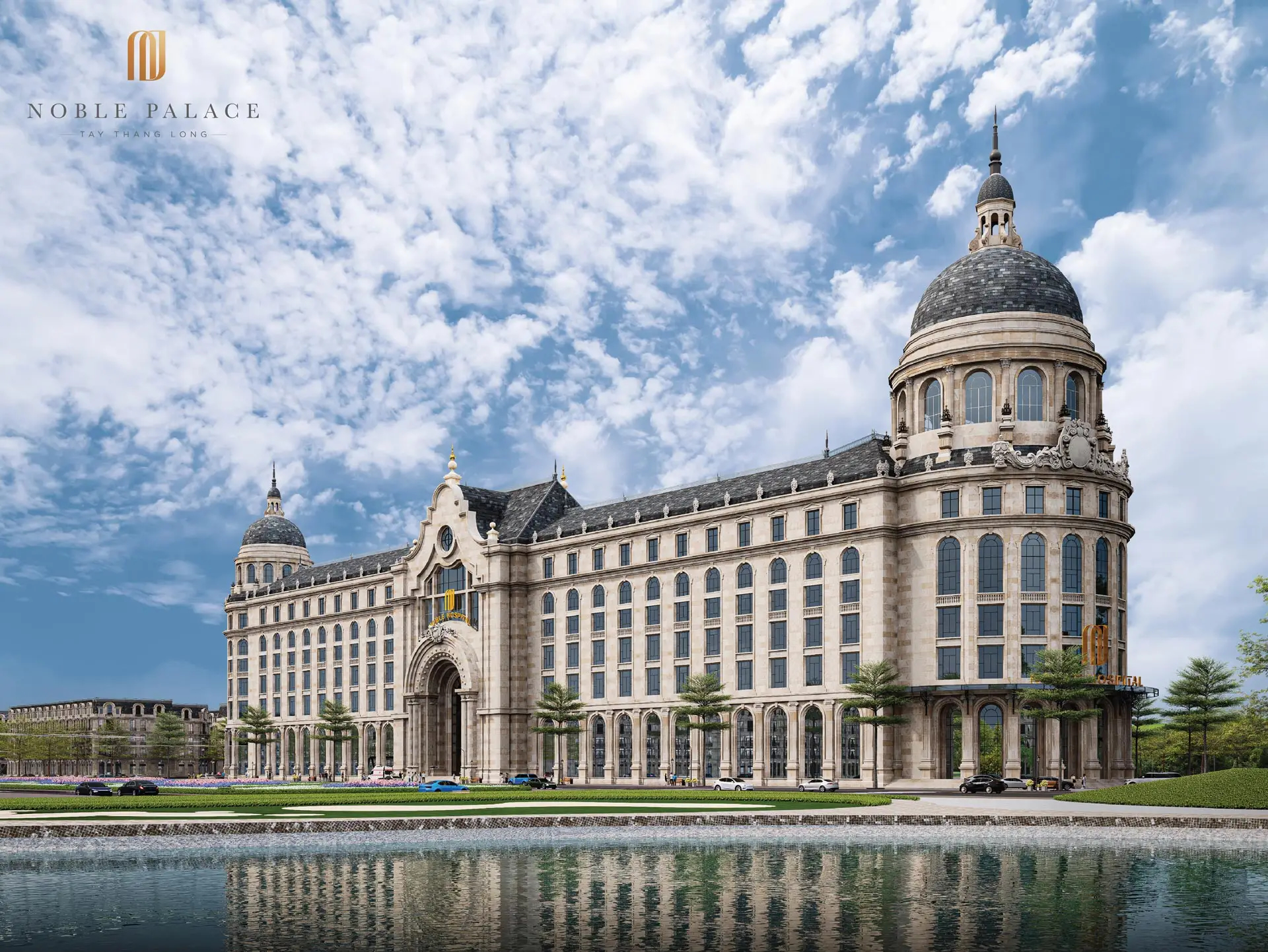 Tiện ích Noble Palace Tây Thăng Long 5 Phối cảnh Bệnh viện nghỉ dưỡng quốc tế 5 sao Sunshine Hospital tại Noble Palace Tây Thăng Long, công trình y tế đẳng cấp đầu tiên tại khu vực phía Tây Hà Nội.