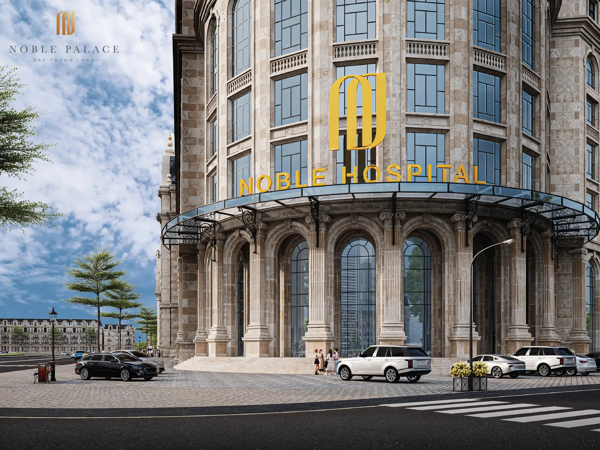 Tiện ích Noble Palace Tây Thăng Long 6 Phối cảnh lối vào bệnh viện Sunshine Hospital
